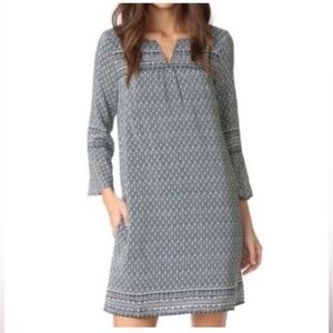 Madewell Starland Silk Dress Elegant Green size S